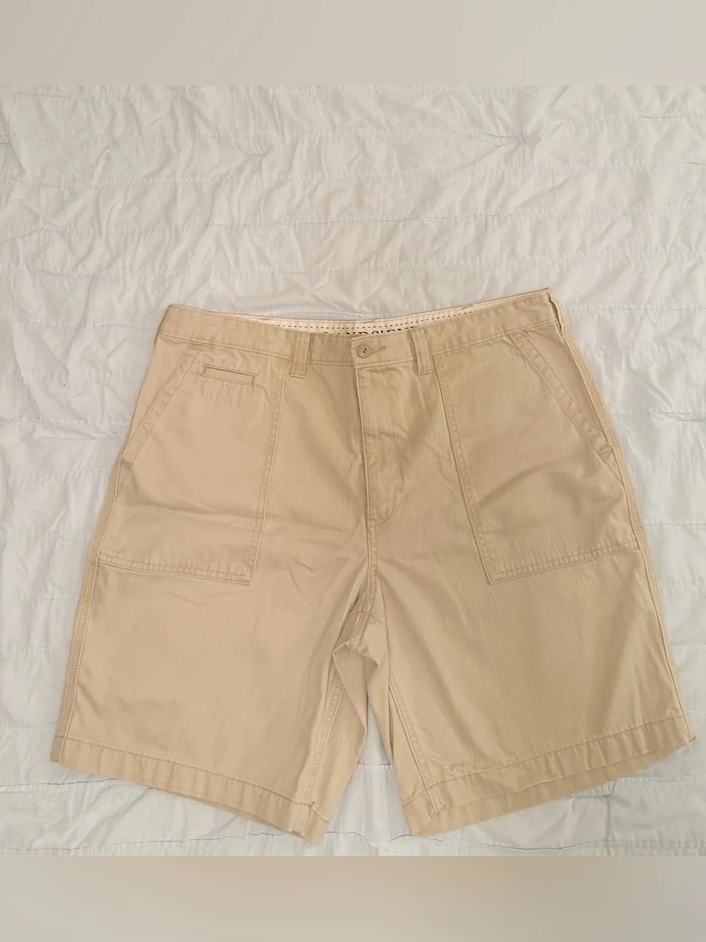 Lands' End Men's Khaki Cargo Shorts